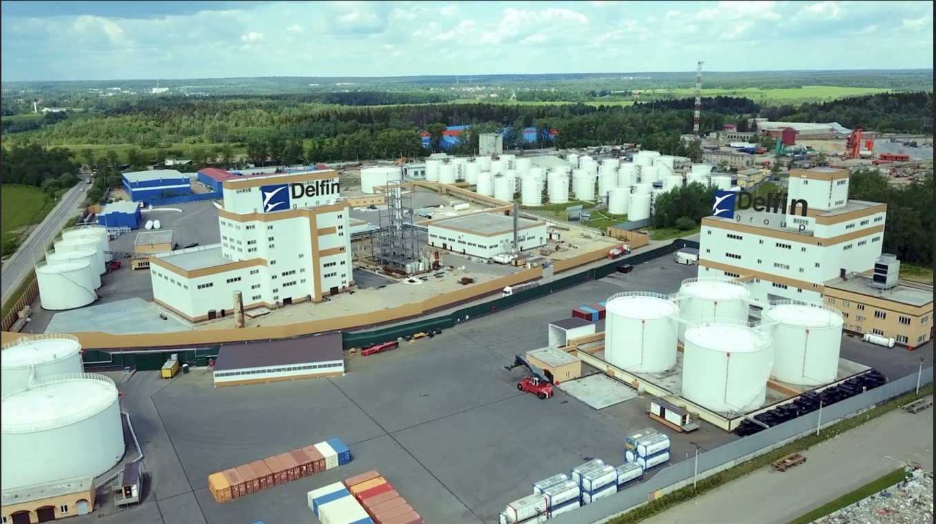 A screenshot of Glycerine Solution’s production facilities in Pushkino, Russia, taken from promotional materials released in Oct. 2024 (Company promo video)